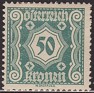 Austria 1922 Numbers 50 K Green Scott J113